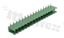 Listwa zaciskowa rozłączalna; w rastrze 5.08mm; 16-torowa; męska; kątowa; otwarta; UL 300V/15A, TUV 320V/20A