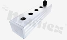 Push button switch; monostable; 22mm; solder terminals; stainless steel; silver button; IP65