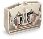 Złączka wewnętrzna; bez mocownia DIN; 2 zaciskowa; na przewód 0,08-2,5mm2(28-12 AWG); styk sprężynowy Cage-clamp®;1-torowa; jasno-szary; 690V/23A