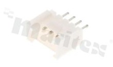 Header for PCB; pitch 2.00mm; 4-contacts; THT; male; top entry; 125V/2A