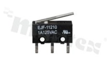Subminiature micro switch with straight lever; PCB type; 1A/125V AC.