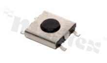 Przełącznik Tact Switch; SMD; wymiary korpusu 4.2x4.5; h=1.5mm; pionowy; o sile nacisku 160gf; przycisk okrągły