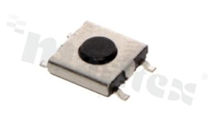 Przełącznik Tact Switch; SMD; wymiary korpusu 4.2x4.5; h=1.5mm; pionowy; o sile nacisku 160gf; przycisk okrągły