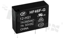 Electromagnetic relay; contact rating current 10A; coil voltage 5VDC; make contact (1A); 7A/30VDC; 7A/250VAC