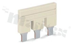 Mostek do złączy przelotowych serii 2002; 2-torowy; jasnoszary; 800V/76A