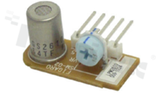 MOS-type butane, propane gas sensor; range: alarm set point 1250ppm; supply: 5V; power: 280 mW