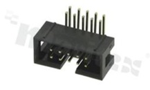 Złącze do PCB; w rastrze 2.54mm; 10-stykowe; montaż: THT; męskie; kątowe