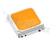 Dioda LED PLCC2 3030; Lextar PC33V67 V0; Solar White; biała zimna 5700K (Elipsa 3-stepmAc Adams-Single Bin); ET:EU 100-120lm/150mA; typ. 6.2 V; CRI min 95; R9 typ. 90; 120 stopni; soczewka żółta dyfuzyjna; 3.0x3.2x0.67mm /3000