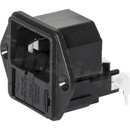 Power Input Modules (PEM); 4301.3201; Solder; 3; Flanges, Panel, Screw, Through Hole; Power, Receptacle