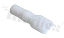 Osłonka do konektora płaskiego 4.8; na przewód OD=3.5mm L=23mm W=5.8mm; biała; 