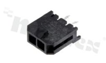 Header for PCB; pitch 3.00mm; 2-contacts; THT; male; top entry; 250V/5A