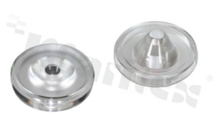 Lens for LED high power; angle: 30 degrees ; Number of LEDs: 1; Dimensions: round 37.4mm; Height: 13.9mm; material: PMMA; PC; Fastening: glue