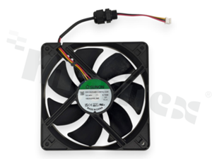 Fan; DC; 48VDC; 5.7W; 120x120x25mm; 3.06m3/min; 44.5dB; IP66; przepust na przewodzie