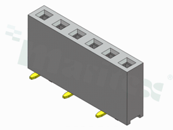 Gniazdo do PCB; w rastrze 2.54mm; 1x5 styków; montaż: SMD; żeńska; prosta; jednorzędowa; T&R