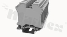 DIN screw terminal block; 1 level; wire 2,5-50mm2; AWG14-1/0;screw type; grey; 1000V 125A;
