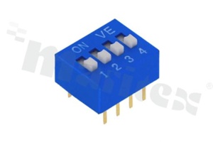 Przełącznik DIP Switch; THT; 4-sekcyjny; raster 2.54mm