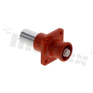 Connector power heavy duty power; SurLok Plus; socket; 8.0mm; 35mm; orange; 90 keyway
