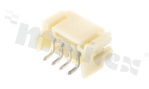 Złącze Kablowe do PCB; w rastrze 2.00mm; 4-stykowe; montaż SMD; męskie; poziome; 100V/2A