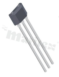 Układ Scalony Czujnik Magnetyczny Halla do montażu na płycie; 25mA; 130-230G; 3.8-24V; -40+85 st.C; THT; SIP3