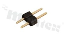 Pin Header; pitch 2.00mm; 1x2 pins; assembly: THT; male; straight; single row