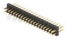 Pin Header; pitch 1.27mm; 2x20 pins; assembly: THT; male; straight; double row