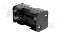 4xAA Battery holder; with 6 prong snap