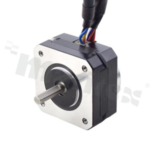 Silnik; Stepper z zamkniętą pętlą; dwubiegunowy; 2 fazy; kąt kroku 1.8 st.; trzymający moment obrotowy 0.16Nm; 1A; 5V; 3.7ohm; 4.5mH; koder 1000PPR(4000CPR); 4 przewody; 42.3x42.3x26mm