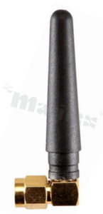 Antena; prętowa kątowa; GSM; 824-2170MHz; 2.0dBi; VSWR<2.5; liniowa; SMA; przykręcana; fi10.4x53.4mm