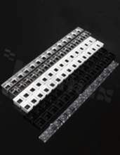 Lens for LED high power; angle: 64 to 67 degrees FWHM; Number of LEDs: 14; Dimensions: 275x16mm; Height: 6.20mm; meterial: PMMA; Fastening: pin; screw