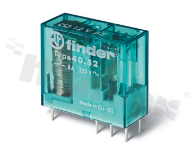 Przekaźnik elektromagnetyczny; miniaturowy; bistabilny; prąd znamionowy 8A; napięcie cewki 48VAC,48VDC; podwójny styk przełączny (2C); 8A/250VAC,8A/24VDC; montaż: PCB, gniazdo