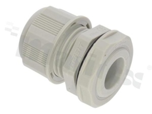 Cabel gland PG11; nylon; PG11 3-7mm; grey; Flat O-ring; with lock nut; for wrench 22