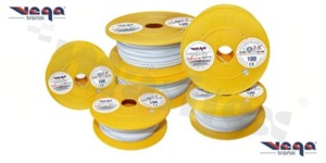 Single wire LGY/H05V-K; with copper multi-strand; white/grey; cross section 0.50mm2; AWG 20; 500V; -40+105 deg.C; 100m.