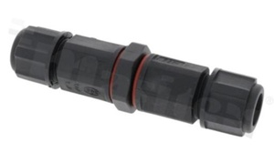 Konektor; 3 piny; 2 wejścia; średnica przewodu 8-10,5mm; (cygaro)