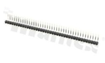 Listwa stykowa do PCB; w rastrze 2.54mm; 1x40 styków; montaż: THT; męska; kątowa; jednorzędowe