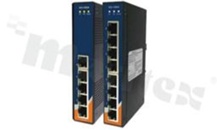 Switch przemysłowy niezarządzalny; 5 portów 10/100Base-T(X) RJ45; temp. pracy: -40+70 st.C; zasilanie redundantne 12...48VDC; montaż na szynie DIN