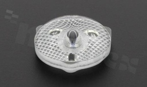 Backlight lens, diameter: 15,5mm, height:5,6mm, hole size for the LED diode: 3,1mm