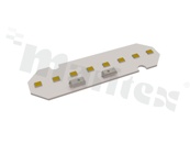 Moduł 8 LED CREE JB2835B-J; prostokątny 70x20; barwa 3000K; CRI 80; 189lm/W; 284lm/280mA; 24V