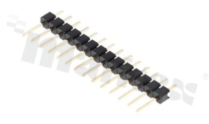 Listwa stykowa do PCB; w rastrze 2.54mm; 1x14 styków; montaż: THT; męska; prosta; jednorzędowa