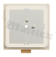 Antena; patch; GNSS; 1164-1606MHz; 0.97dBi; VSWR<1.7; RHCP; kierunkowa; pin; 45x45x6mm