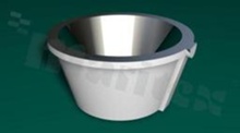 Reflector for LED high power; angle: 17 do 81 degrees ; Number of LEDs: 1; Dimensions: round 20mm; Height: 9.9mm; material: PC; aluminium; Fastening: snaps