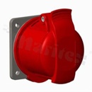 Connector: supply AC 3-phase; socket; female; 16A; 415VAC