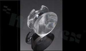 Lens CA12000_EMILY-O-WAS, FWHM ab. 45x10 degree oval beam for wall washing, diameter: 26mm, height 15 mm, for LED HighPower CREE, Ledil