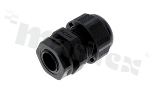 Dławnica kablowa nylonowa GLAND-M1208B; IP68; z uszczelnieniem; M12x1.5; 4-8mm; z nakrętką i uszczelką.