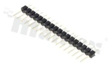 Listwa stykowa do PCB; w rastrze 2.54mm; 1x18 styków; montaż: THT; męska; prosta; jednorzędowa