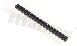 Pin Header; pitch 2.54mm, 1x18 pins, assembly: THT; male; straight; single row