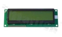Wyświetlacz LCM; LCD znakowy; 16x2 znaków; STN żółto-zielonym Y/G z podświetlenia LED żółto-zielonym Y/G; kąt patrzenia 6:00;