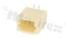 Header for PCB; pitch 1.00mm; 2-contacts; SMD; male; top entry; 50V/1A