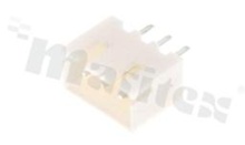 Header for PCB; pitch 2.50mm; 3-contacts; THT; male; top entry; 250V/3A