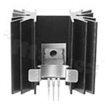 Heatsink; Dual TO-220; 25.4x41.91x50.8mm; black; anodized aluminium; RoHS.