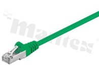 Kabel krosowy; wtyk RJ45; męski; klasa ekranowania F/UTP;1m;26AWG;z zabezpieczeniem zatrzasku